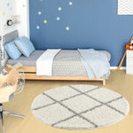 Moroccan Ivory Shaggy Rug | 500 - Bargainia.com - 