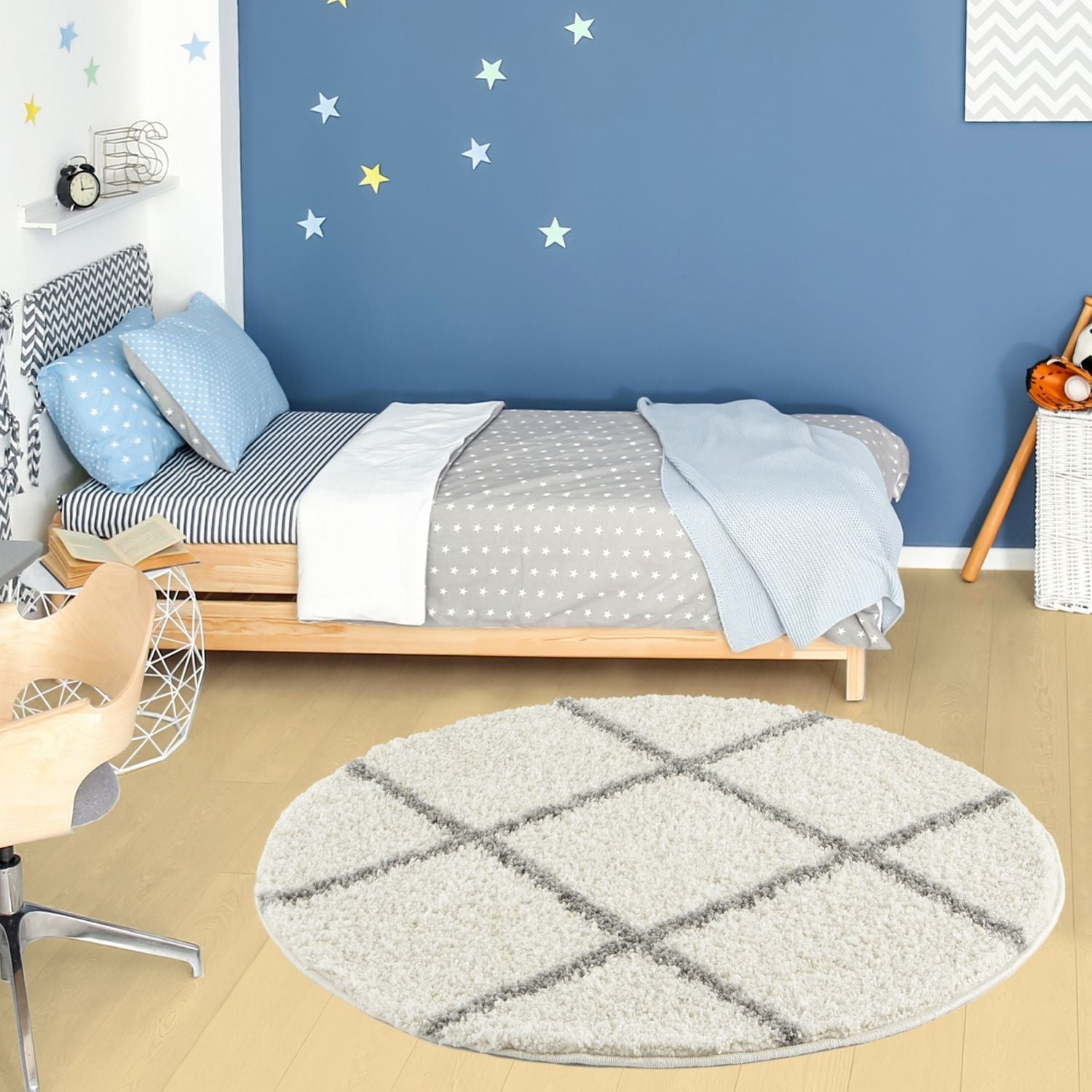 Moroccan Ivory Shaggy Rug | 500 - Bargainia.com - 