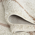 Moroccan Ivory Shaggy Rug | 530 - Bargainia.com - 