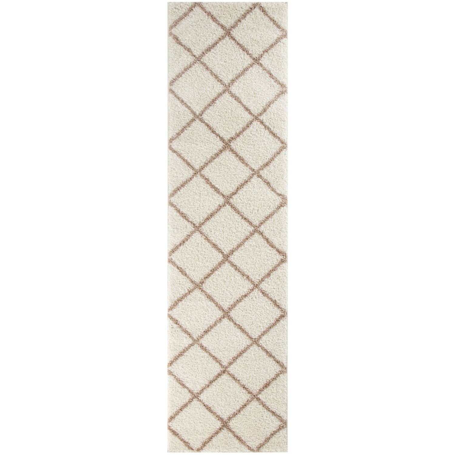 Moroccan Ivory Shaggy Rug | 530 - Bargainia.com - 5056584503142 - 3192