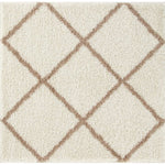 Moroccan Ivory Shaggy Rug | 530 - Bargainia.com - 