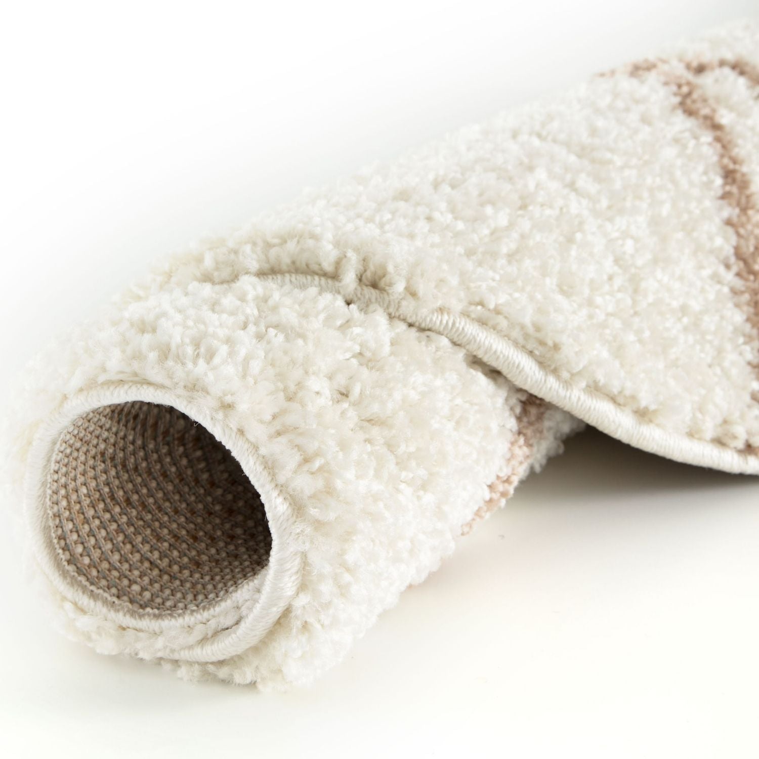 Moroccan Ivory Shaggy Rug | 530 - Bargainia.com - 