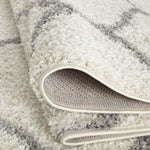 Moroccan Ivory Shaggy Rug | 600 - Bargainia.com - 