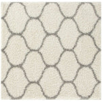 Moroccan Ivory Shaggy Rug | 600 - Bargainia.com - 