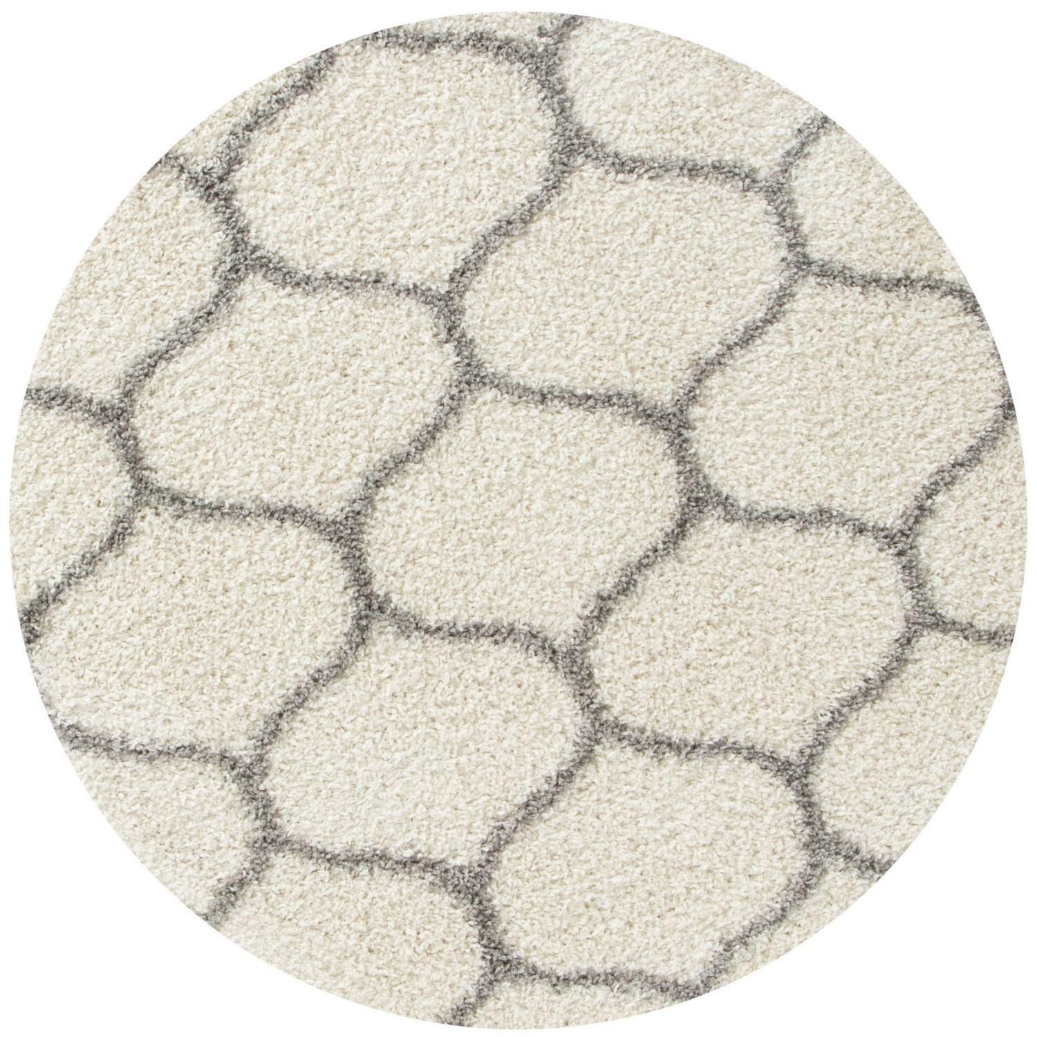 Moroccan Ivory Shaggy Rug | 600 - Bargainia.com - 