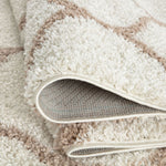 Moroccan Ivory Shaggy Rug | 630 - Bargainia.com - 