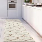 Moroccan Ivory Shaggy Rug | 630 - Bargainia.com - 