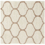 Moroccan Ivory Shaggy Rug | 630 - Bargainia.com - 