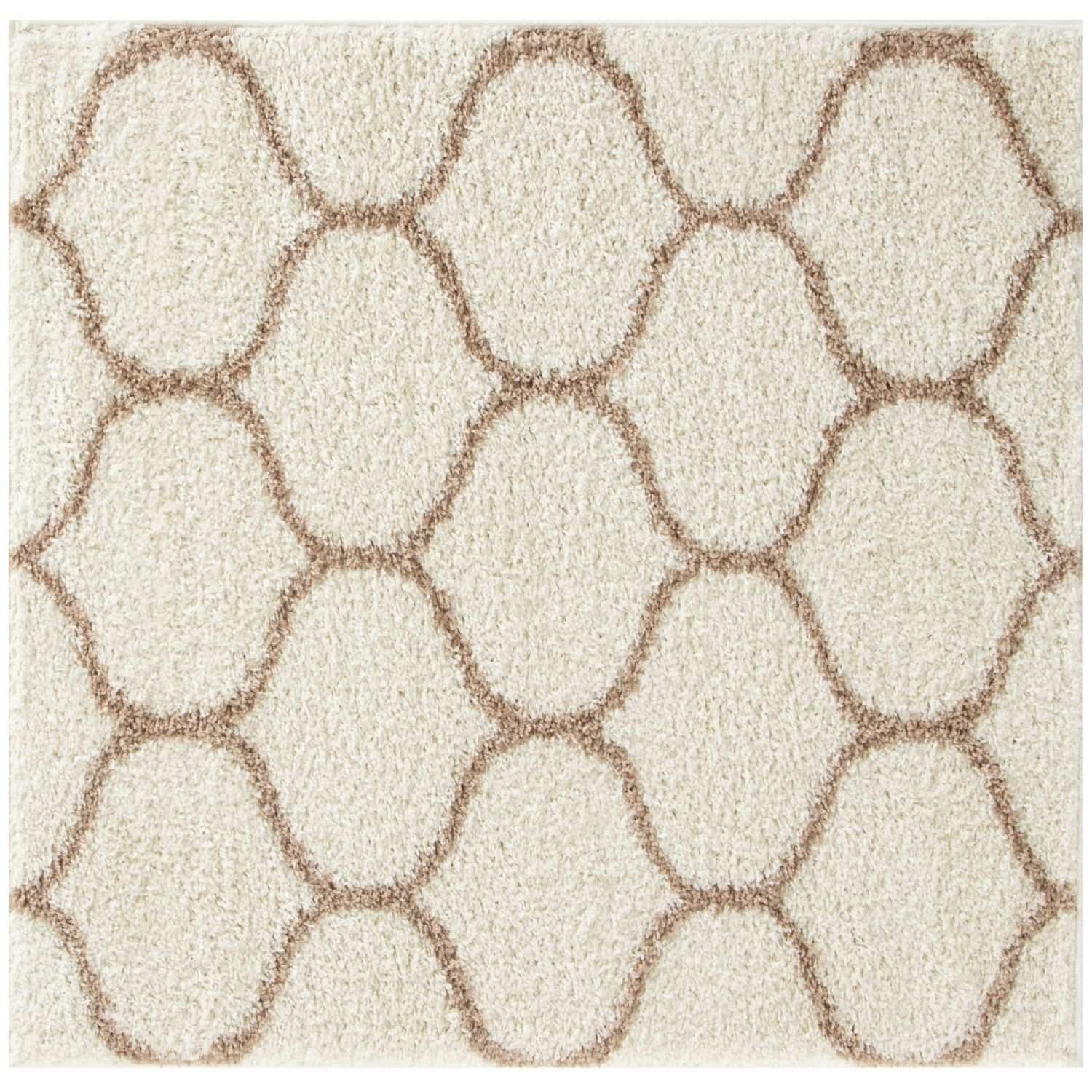 Moroccan Ivory Shaggy Rug | 630 - Bargainia.com - 