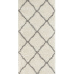 Moroccan Ivory Shaggy Rug | 700 - Bargainia.com - 
