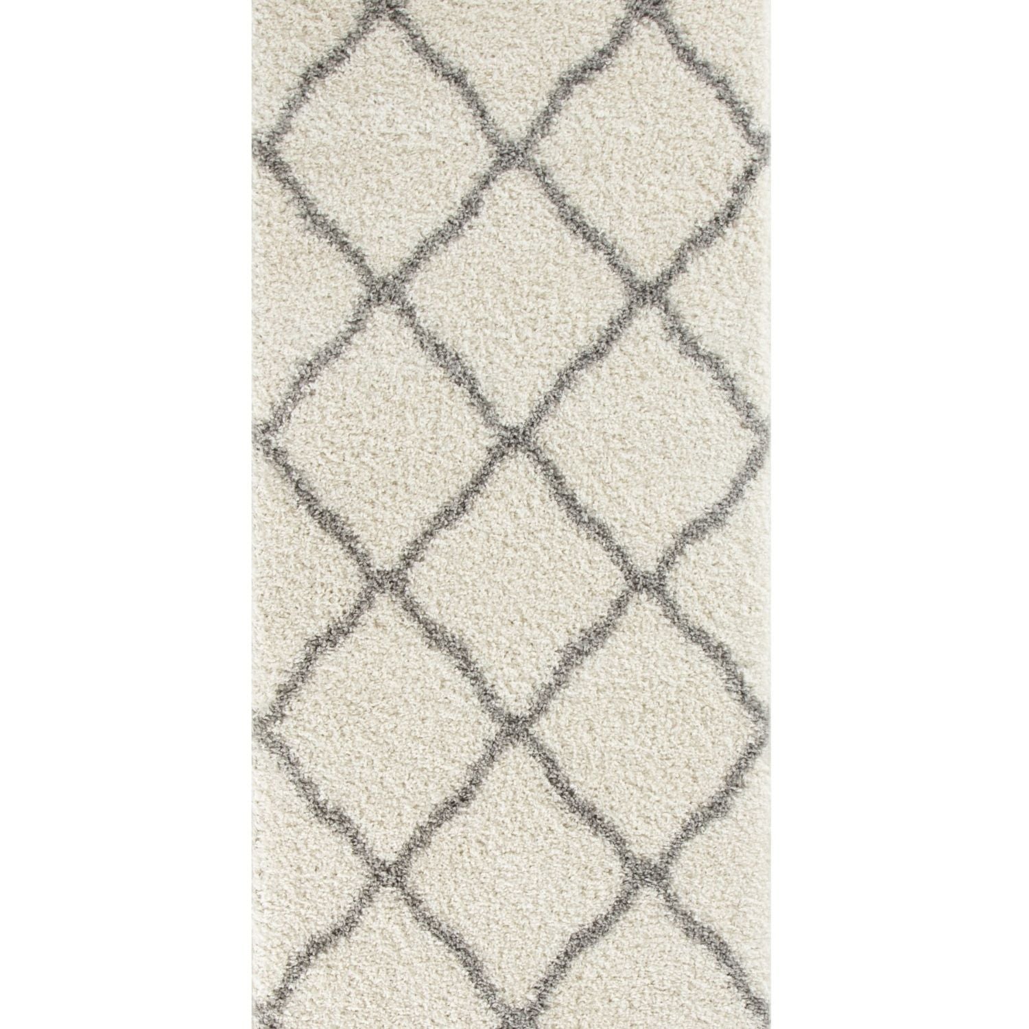 Moroccan Ivory Shaggy Rug | 700 - Bargainia.com - 