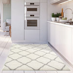 Moroccan Ivory Shaggy Rug | 700 - Bargainia.com - 