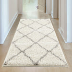 Moroccan Ivory Shaggy Rug | 700 - Bargainia.com - 