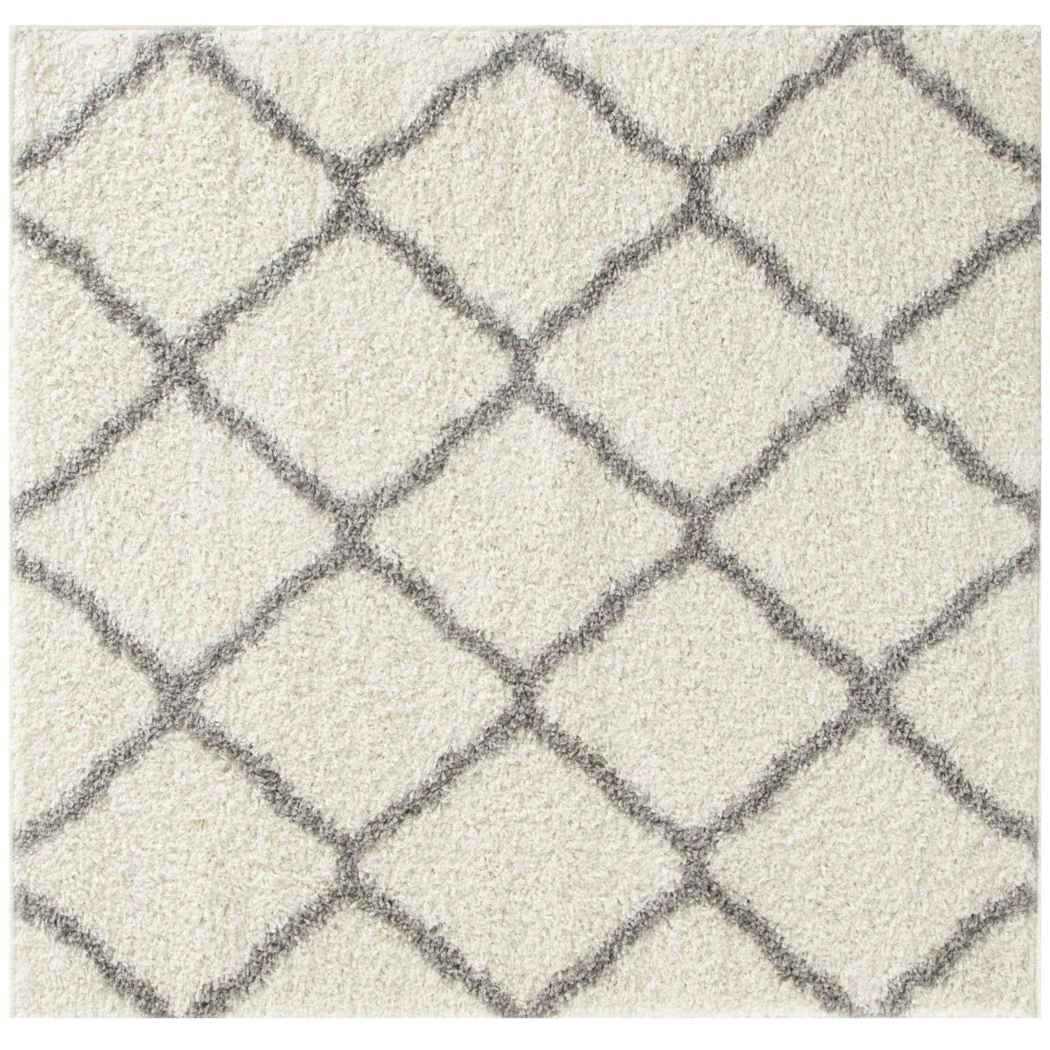 Moroccan Ivory Shaggy Rug | 700 - Bargainia.com - 