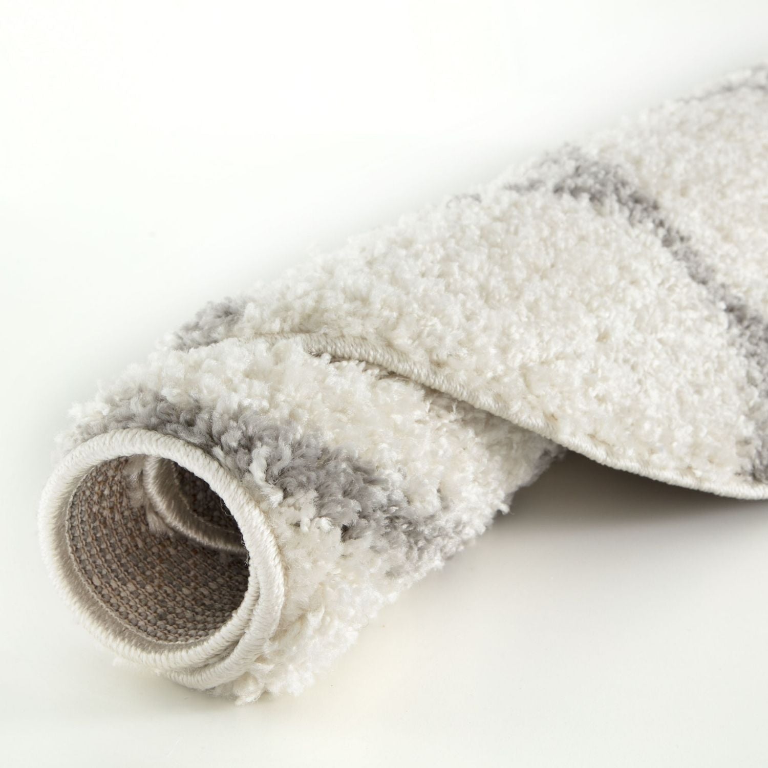 Moroccan Ivory Shaggy Rug | 700 - Bargainia.com - 