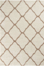 Moroccan Ivory Shaggy Rug | 730 - Bargainia.com - 