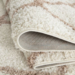 Moroccan Ivory Shaggy Rug | 730 - Bargainia.com - 