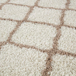 Moroccan Ivory Shaggy Rug | 730 - Bargainia.com - 