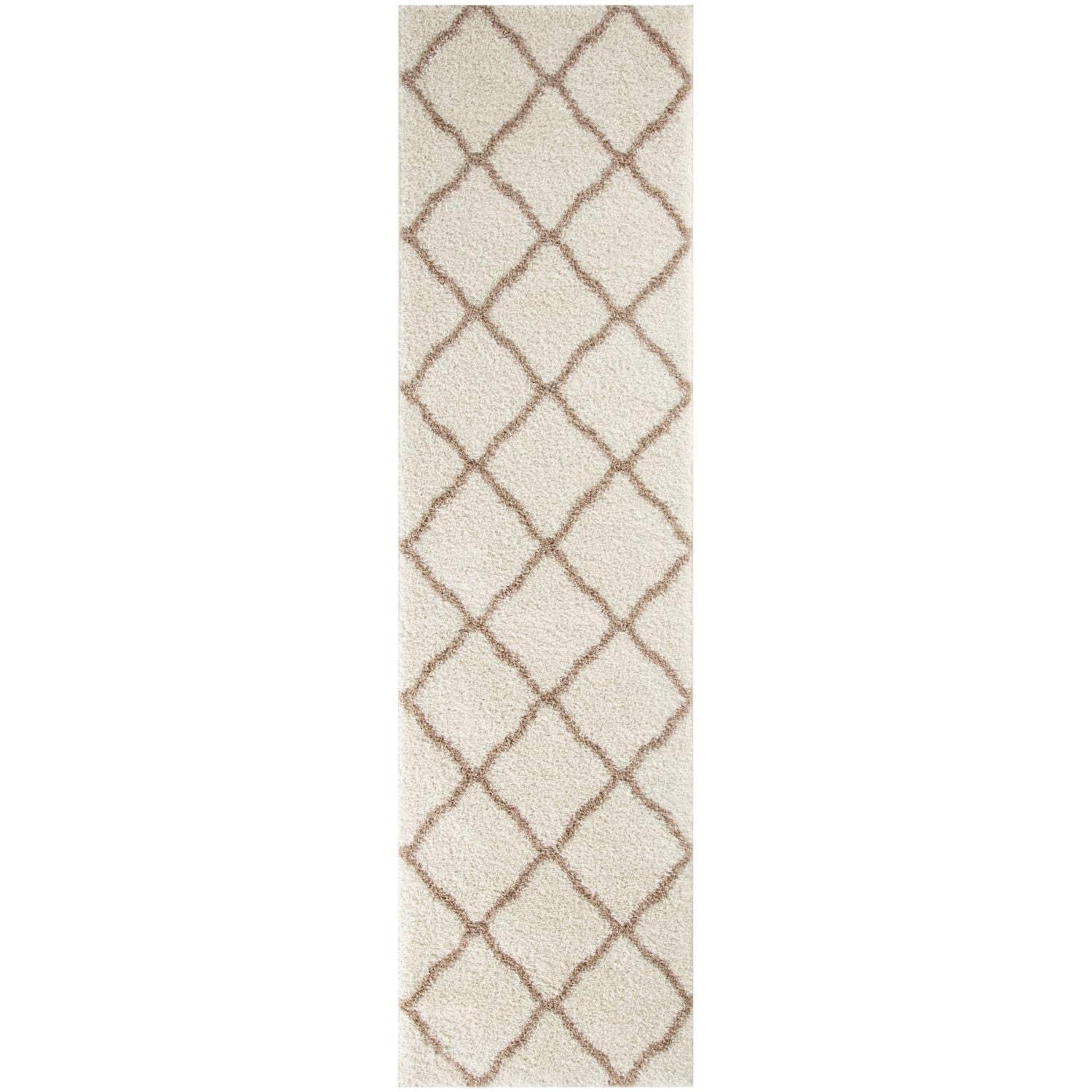 Moroccan Ivory Shaggy Rug | 730 - Bargainia.com - 5056584504347 - 3312