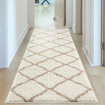 Moroccan Ivory Shaggy Rug | 730 - Bargainia.com - 