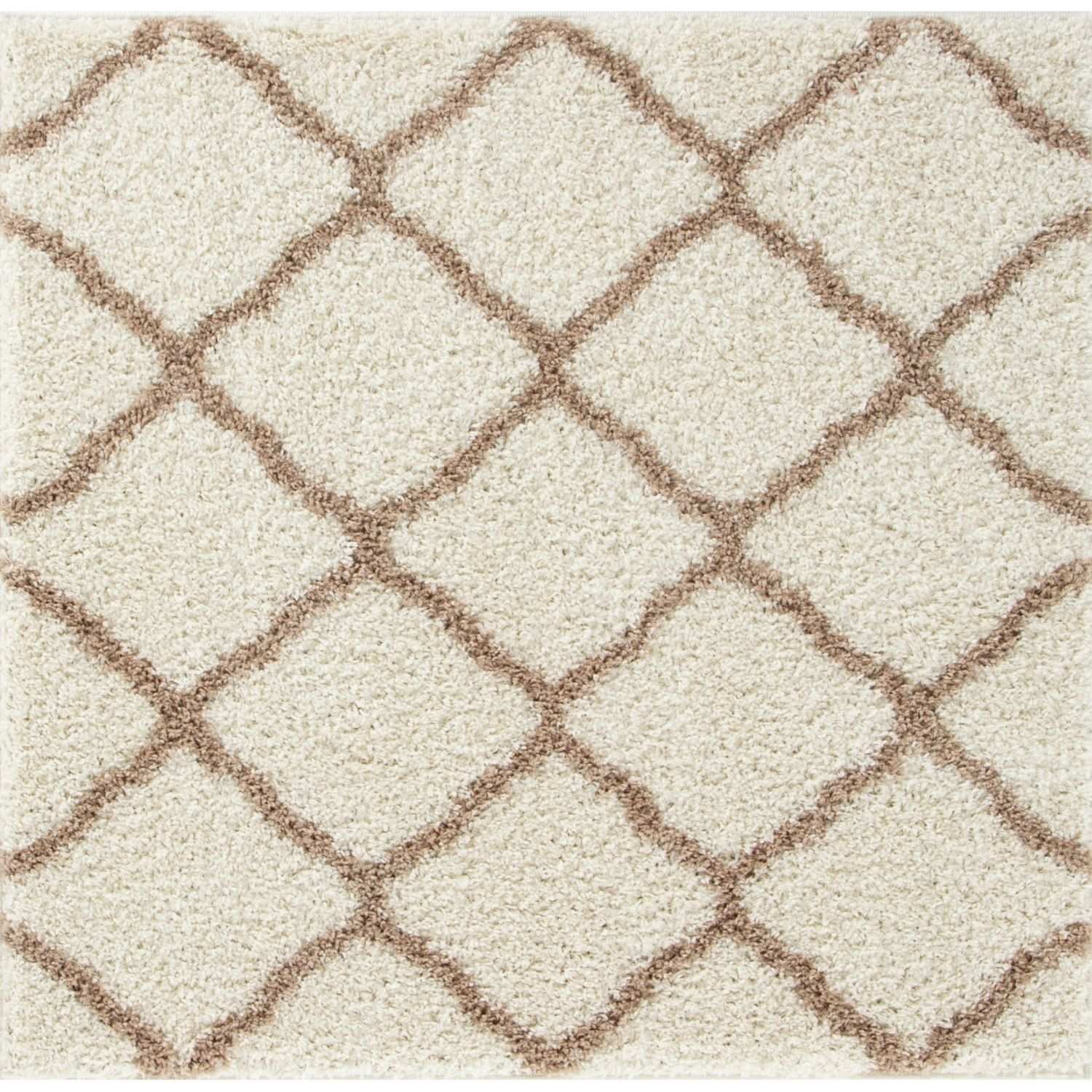 Moroccan Ivory Shaggy Rug | 730 - Bargainia.com - 5056584504408 - 3313
