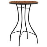 Mosaic Bistro Table Ø50x70 cm Ceramic with Decorative Pattern for Indoor and Outdoor Use - Bargainia.com - 