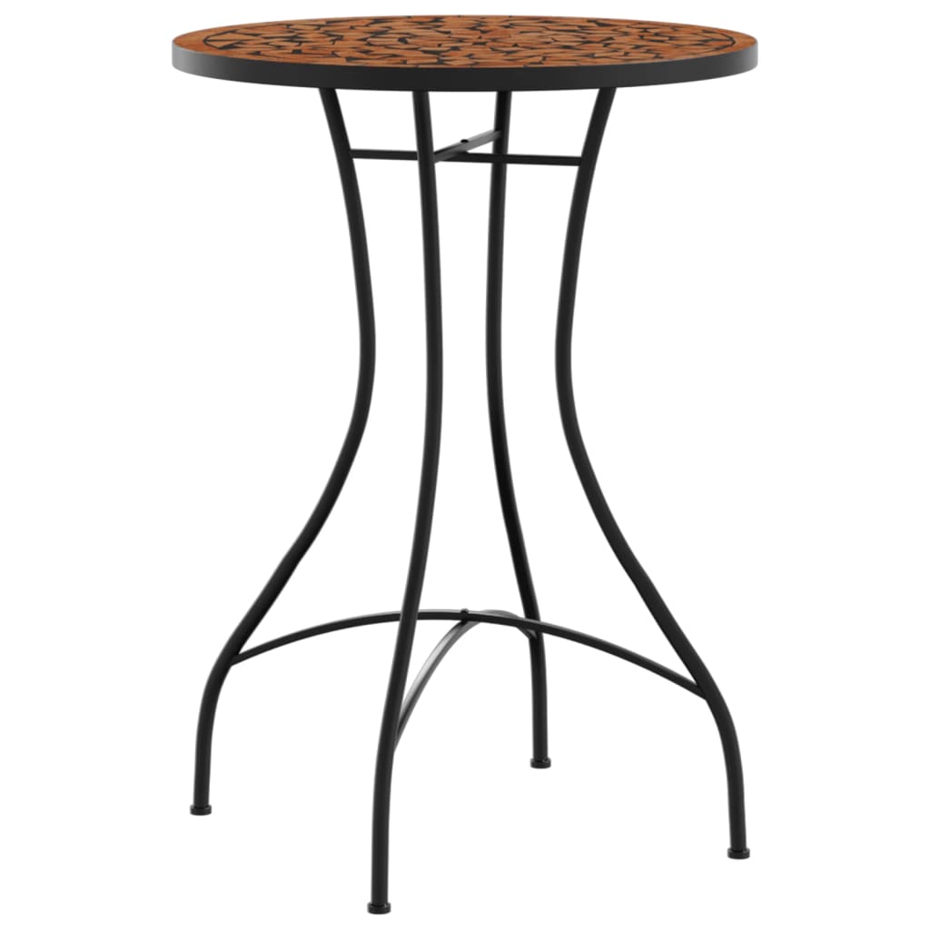 Mosaic Bistro Table Ø50x70 cm Ceramic with Decorative Pattern for Indoor and Outdoor Use - Bargainia.com - 