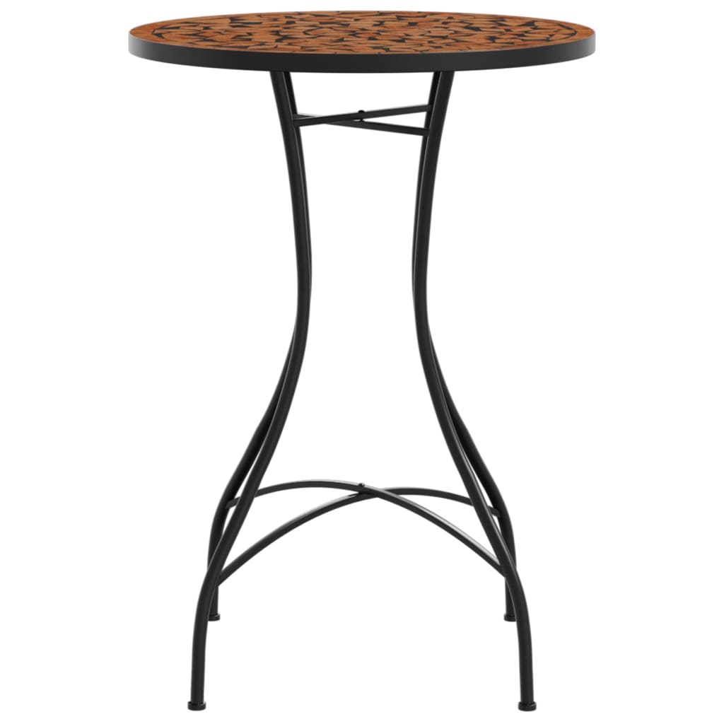 Mosaic Bistro Table Ø50x70 cm Ceramic with Decorative Pattern for Indoor and Outdoor Use - Bargainia.com - 8721012473836 - 4003398