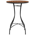 Mosaic Bistro Table Ø50x70 cm Ceramic with Decorative Pattern for Indoor and Outdoor Use - Bargainia.com - 