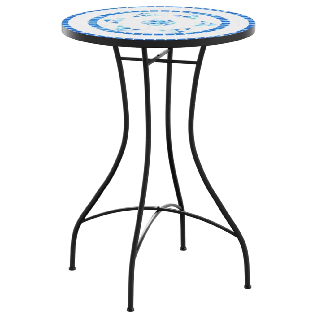 Mosaic Bistro Table Ø50x70 cm Ceramic with Decorative Pattern for Indoor and Outdoor Use - Bargainia.com - 8721012473843 - 4003399