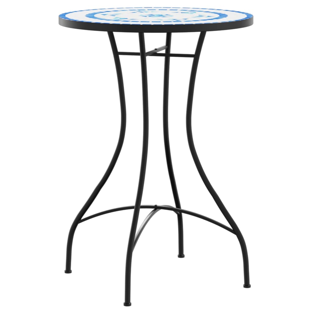Mosaic Bistro Table Ø50x70 cm Ceramic with Decorative Pattern for Indoor and Outdoor Use - Bargainia.com - 
