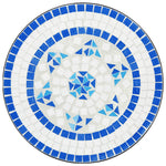 Mosaic Bistro Table Ø50x70 cm Ceramic with Decorative Pattern for Indoor and Outdoor Use - Bargainia.com - 