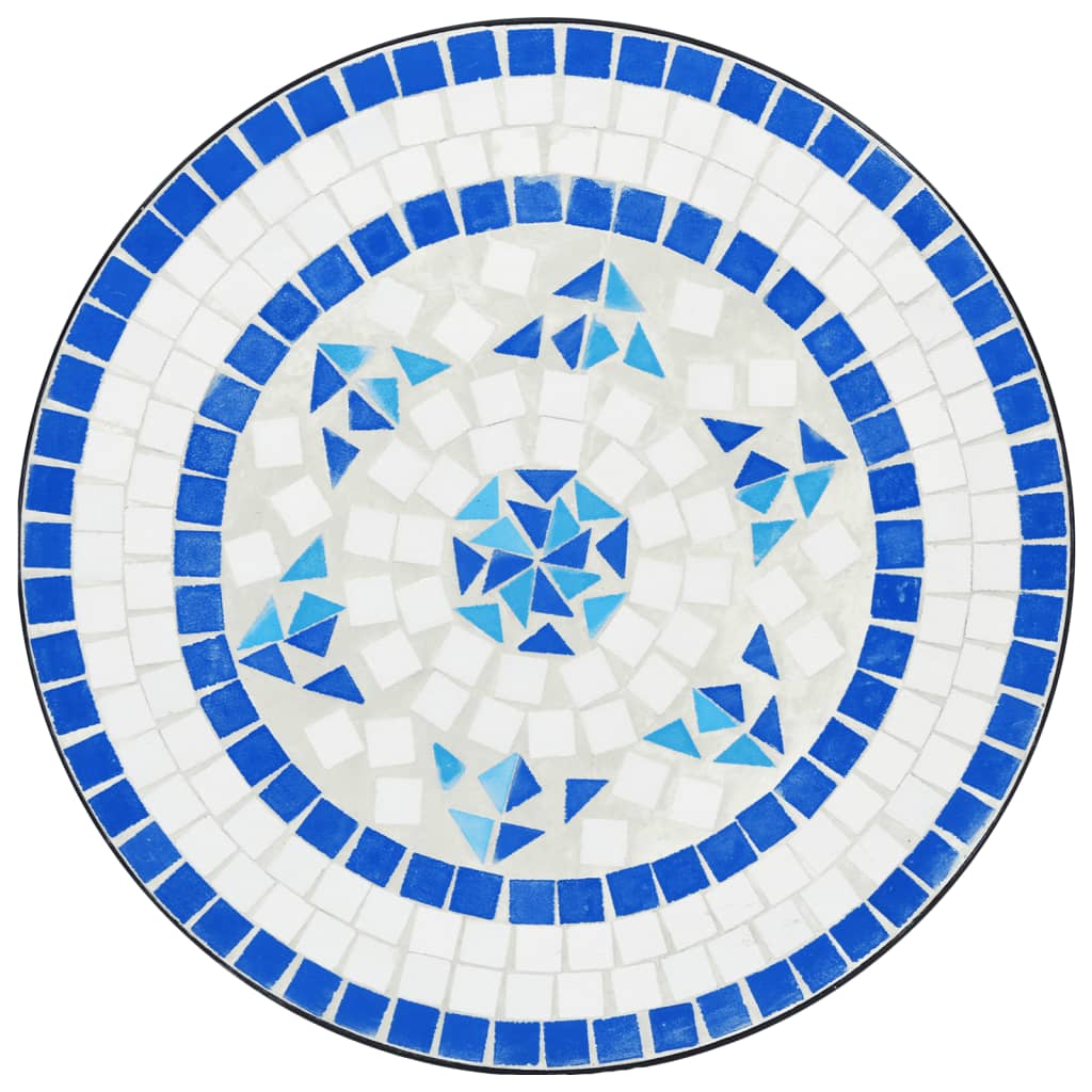Mosaic Bistro Table Ø50x70 cm Ceramic with Decorative Pattern for Indoor and Outdoor Use - Bargainia.com - 