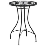 Mosaic Bistro Table Ø50x70 cm Ceramic with Decorative Pattern for Indoor and Outdoor Use - Bargainia.com - 