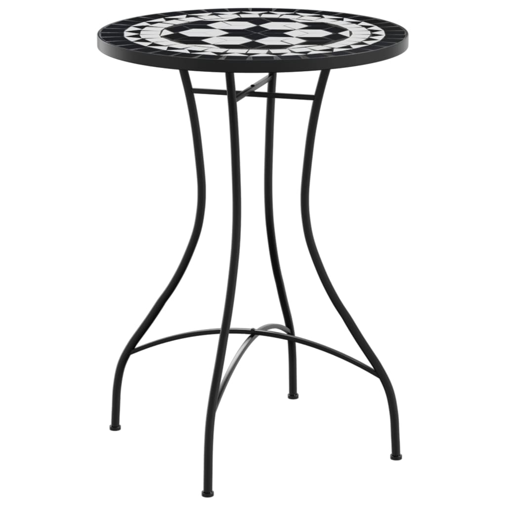 Mosaic Bistro Table Ø50x70 cm Ceramic with Decorative Pattern for Indoor and Outdoor Use - Bargainia.com - 