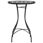 Mosaic Bistro Table Ø50x70 cm Ceramic with Decorative Pattern for Indoor and Outdoor Use - Bargainia.com - 