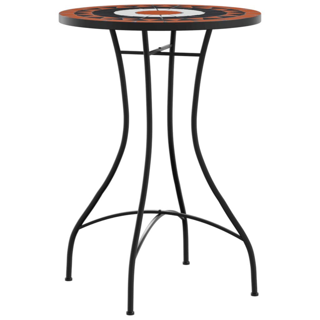 Mosaic Bistro Table Ø50x70 cm Ceramic with Decorative Pattern for Indoor and Outdoor Use - Bargainia.com - 