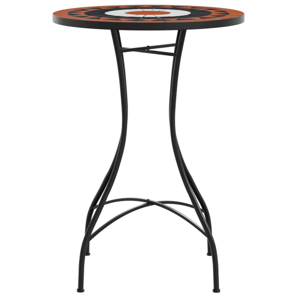 Mosaic Bistro Table Ø50x70 cm Ceramic with Decorative Pattern for Indoor and Outdoor Use - Bargainia.com - 