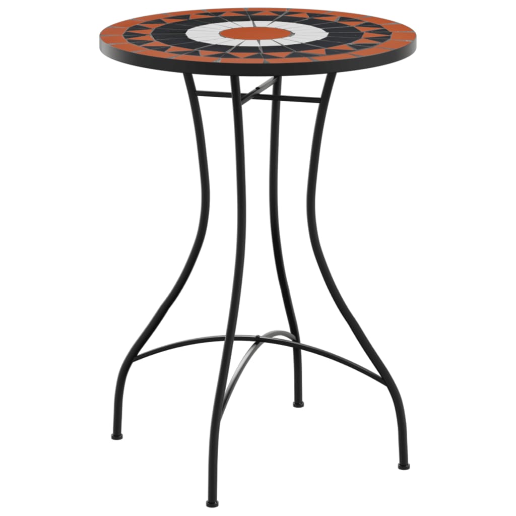 Mosaic Bistro Table Ø50x70 cm Ceramic with Decorative Pattern for Indoor and Outdoor Use - Bargainia.com - 