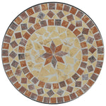 Mosaic Bistro Table Ø50x70 cm Ceramic with Decorative Pattern for Indoor and Outdoor Use - Bargainia.com - 