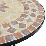 Mosaic Bistro Table Ø50x70 cm Ceramic with Decorative Pattern for Indoor and Outdoor Use - Bargainia.com - 
