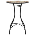 Mosaic Bistro Table Ø50x70 cm Ceramic with Decorative Pattern for Indoor and Outdoor Use - Bargainia.com - 