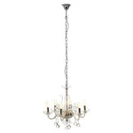 Murano 6 Bulb Clear Crystal Chandelier - Bargainia.com - 5018705397313