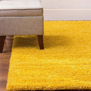 Mustard Yellow Thick Shaggy Rug - California Rugs Rug Masters