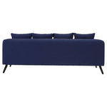Mylo 3 Seater Navy Fabric Sofa - Bargainia.com - 