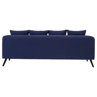 Mylo 3 Seater Navy Fabric Sofa - Bargainia.com - 