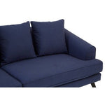 Mylo 3 Seater Navy Fabric Sofa - Bargainia.com - 