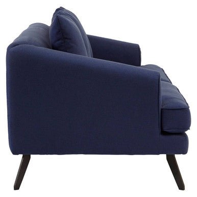 Mylo 3 Seater Navy Fabric Sofa - Bargainia.com - 