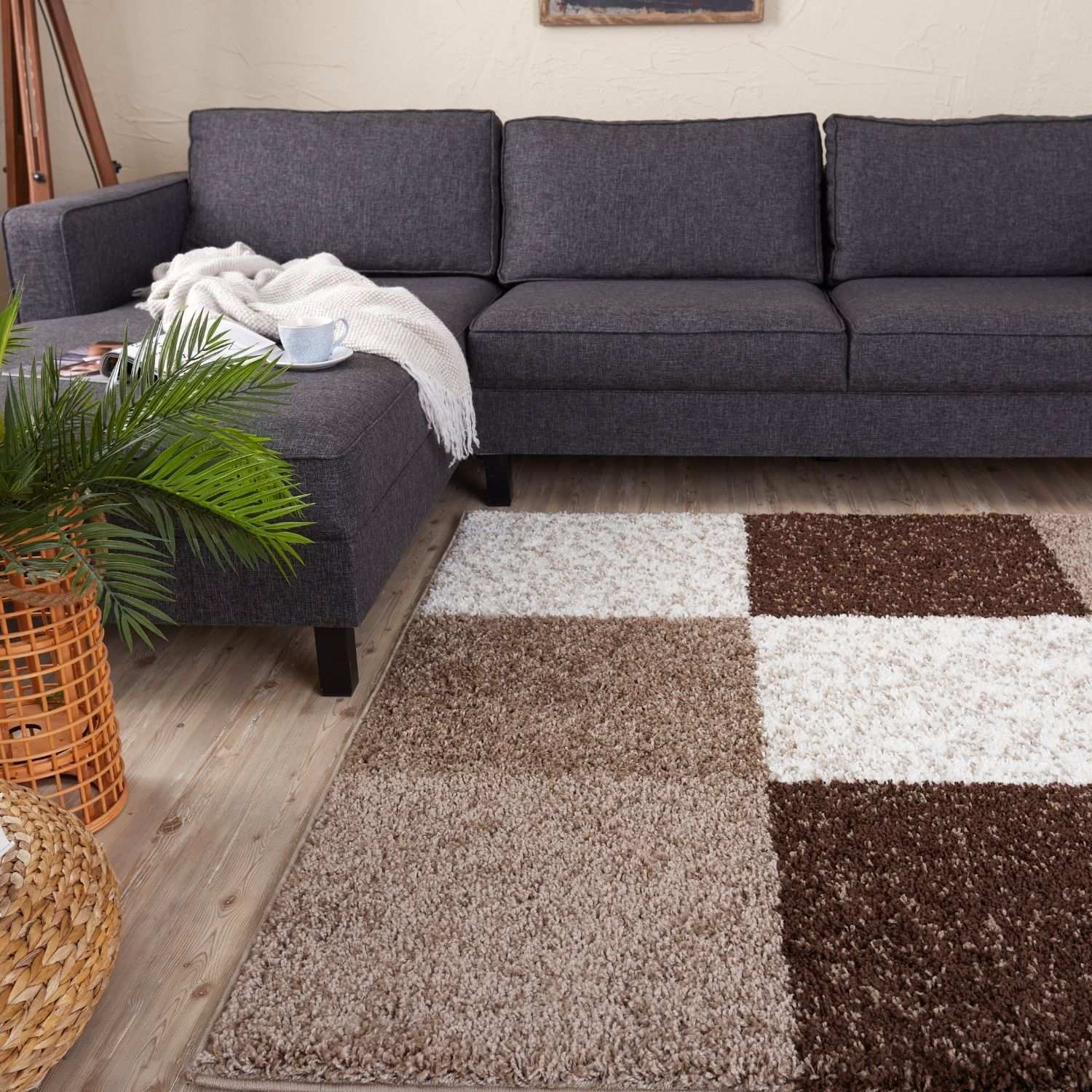 Myshaggy Geometric Brown Rug - Bargainia.com - 5060912234363 - 2895