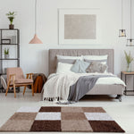 Myshaggy Geometric Brown Rug - Bargainia.com - 